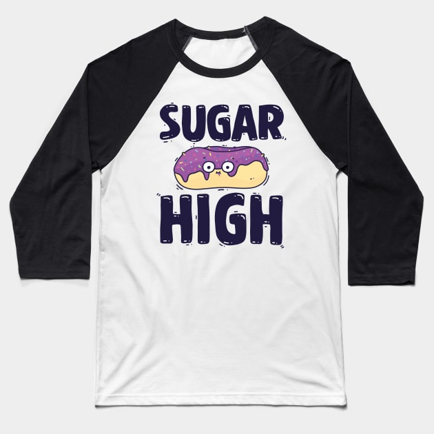 Sugar High Baseball T-Shirt by munkidesigns